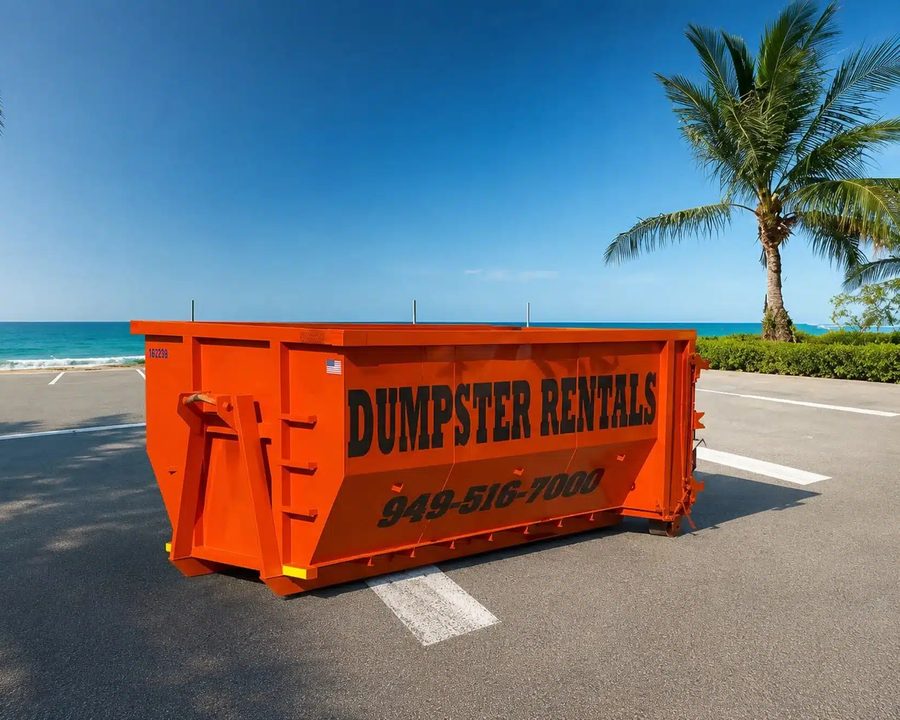 Orange OC Dumpsters 20 yard roll off dumpster