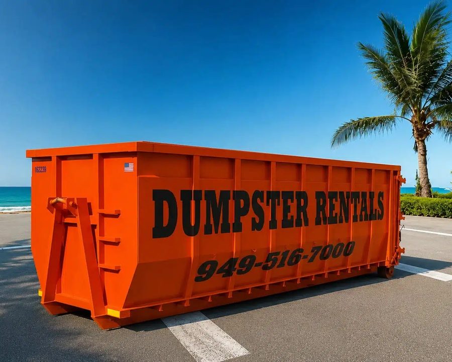 Orange OC Dumpsters 30 yard roll off dumpster